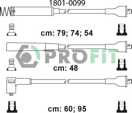 Profit 1801-0099 - Set kablova za paljenje www.molydon.hr