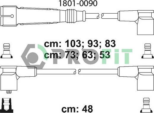 Profit 1801-0090 - Set kablova za paljenje www.molydon.hr