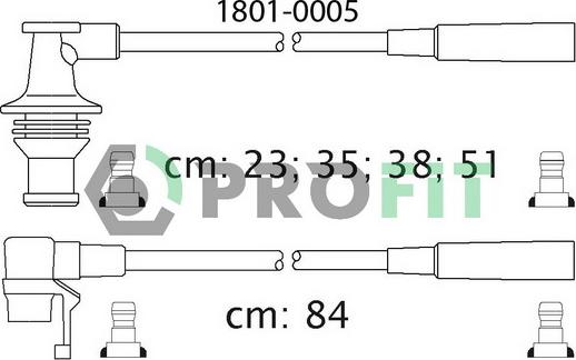 Profit 1801-0005 - Set kablova za paljenje www.molydon.hr