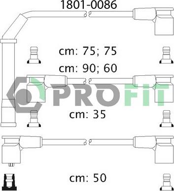 Profit 1801-0086 - Set kablova za paljenje www.molydon.hr