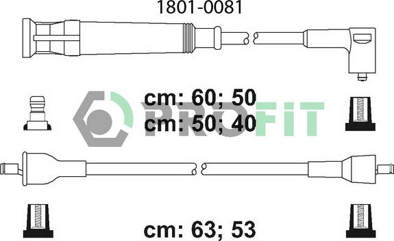 Profit 1801-0081 - Set kablova za paljenje www.molydon.hr