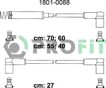 Profit 1801-0088 - Set kablova za paljenje www.molydon.hr