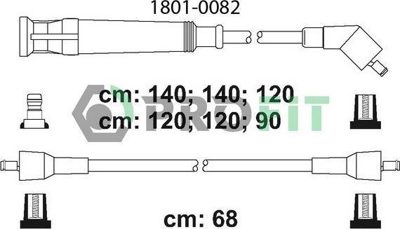 Profit 1801-0082 - Set kablova za paljenje www.molydon.hr