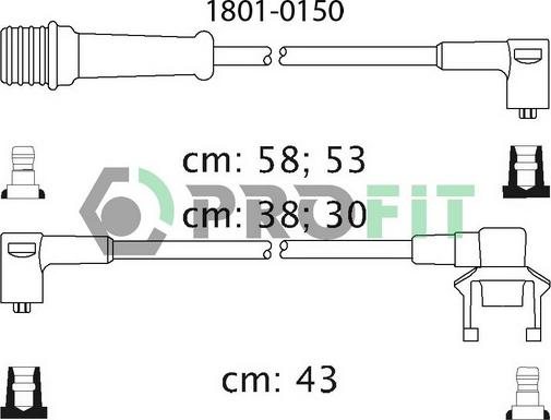 Profit 1801-0150 - Set kablova za paljenje www.molydon.hr