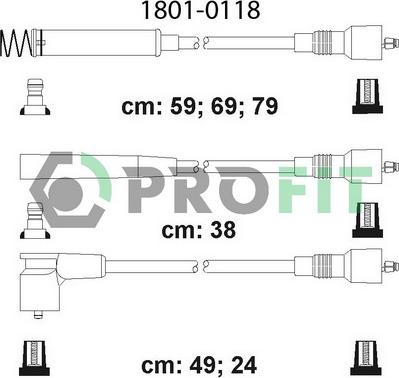 Profit 1801-0118 - Set kablova za paljenje www.molydon.hr