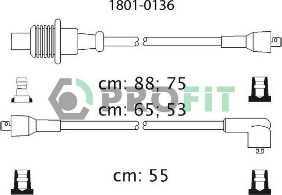 Profit 1801-0136 - Set kablova za paljenje www.molydon.hr