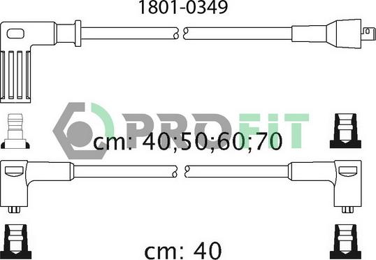 Profit 1801-0349 - Set kablova za paljenje www.molydon.hr
