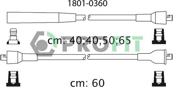 Profit 1801-0360 - Set kablova za paljenje www.molydon.hr