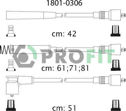 Profit 1801-0306 - Set kablova za paljenje www.molydon.hr