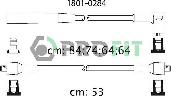 Profit 1801-0284 - Set kablova za paljenje www.molydon.hr