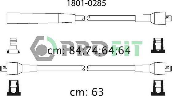 Profit 1801-0285 - Set kablova za paljenje www.molydon.hr