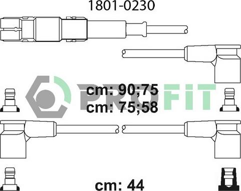 Profit 1801-0230 - Set kablova za paljenje www.molydon.hr