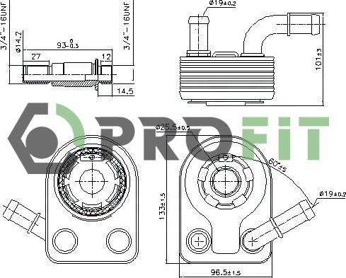 Profit 1745-0056 - Uljni hladnjak, ulje za motor www.molydon.hr