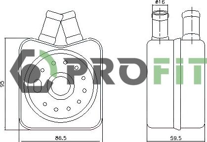 Profit 1745-0065 - Uljni hladnjak, ulje za motor www.molydon.hr