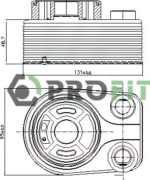 Profit 1745-0030 - Uljni hladnjak, ulje za motor www.molydon.hr