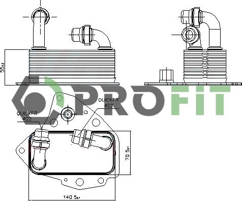 Profit 1745-0071 - Uljni hladnjak, ulje za motor www.molydon.hr