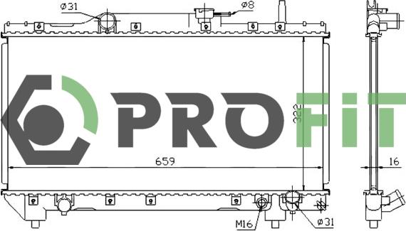 Profit 1740-0406 - Hladnjak, hladjenje motora www.molydon.hr