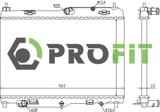 Profit 1740-0434 - Hladnjak, hladjenje motora www.molydon.hr