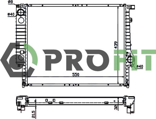 Profit 1740-0064 - Hladnjak, hladjenje motora www.molydon.hr