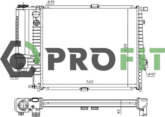 Profit 1740-0063 - Hladnjak, hladjenje motora www.molydon.hr