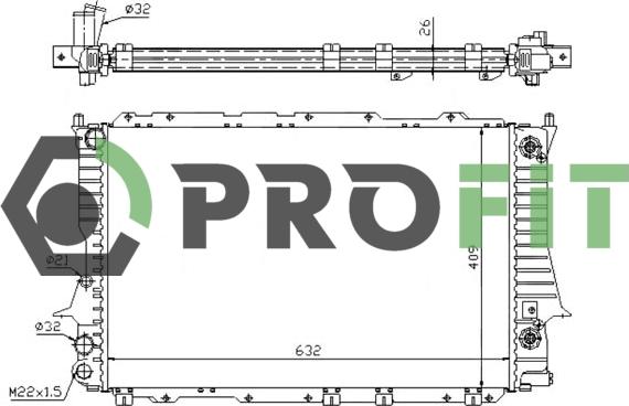 Profit 1740-0004 - Hladnjak, hladjenje motora www.molydon.hr