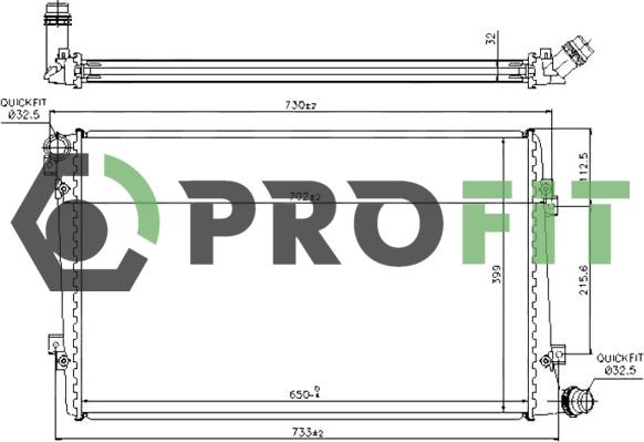 Profit 1740-0006 - Hladnjak, hladjenje motora www.molydon.hr