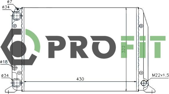 Profit 1740-0022 - Hladnjak, hladjenje motora www.molydon.hr