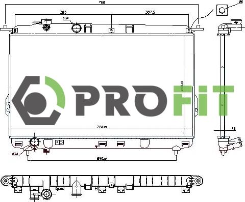 Profit 1740-0147 - Hladnjak, hladjenje motora www.molydon.hr