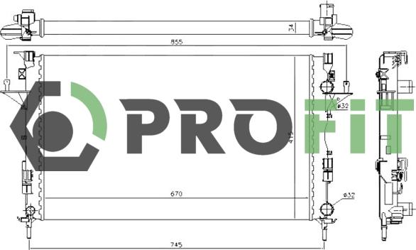 Profit 1740-0181 - Hladnjak, hladjenje motora www.molydon.hr