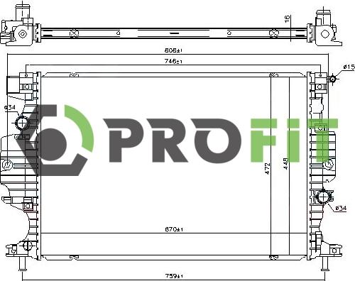 Profit 1740-0399 - Hladnjak, hladjenje motora www.molydon.hr