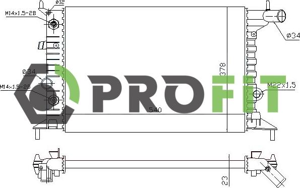 Profit 1740-0369 - Hladnjak, hladjenje motora www.molydon.hr