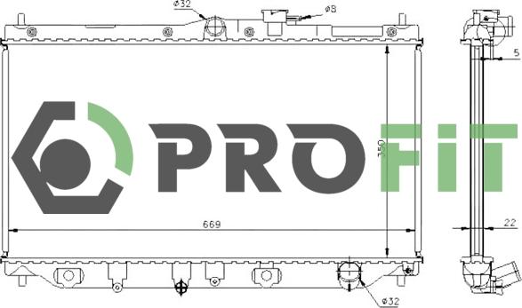 Profit 1740-0201 - Hladnjak, hladjenje motora www.molydon.hr