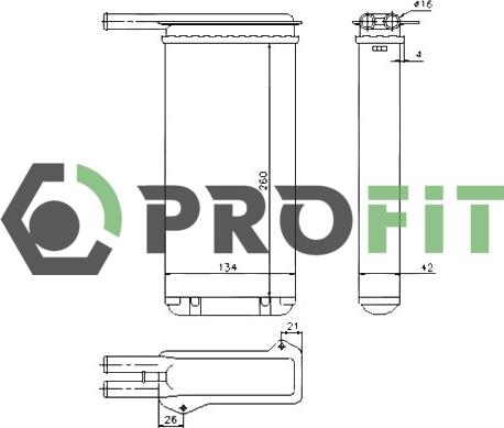 Profit 1760-0431 - Izmjenjivač topline, grijanje unutrasnjeg prostora www.molydon.hr