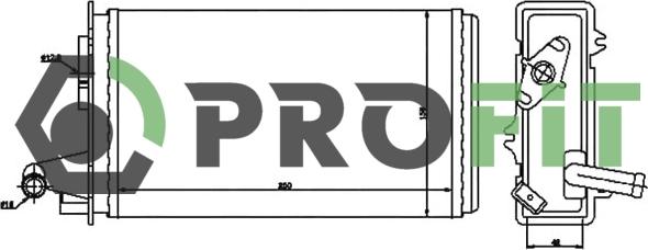 Profit 1760-0089 - Izmjenjivač topline, grijanje unutrasnjeg prostora www.molydon.hr