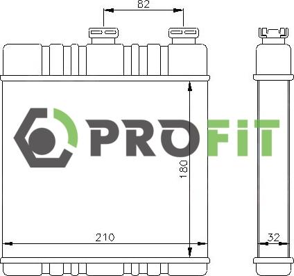 Profit 1760-0382 - Izmjenjivač topline, grijanje unutrasnjeg prostora www.molydon.hr