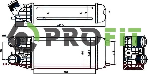 Profit 1780-0158 - Intercooler, hladnjak www.molydon.hr