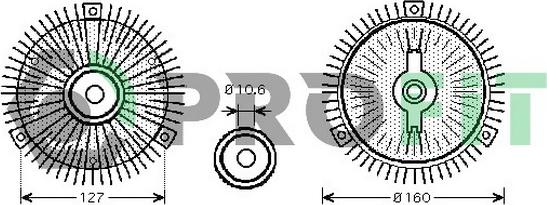 Profit 1720-4001 - kvačilo, ventilator hladnjaka www.molydon.hr