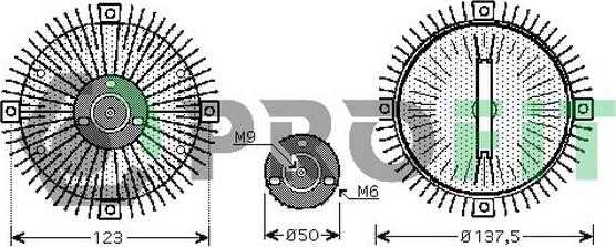 Profit 1720-1013 - kvačilo, ventilator hladnjaka www.molydon.hr