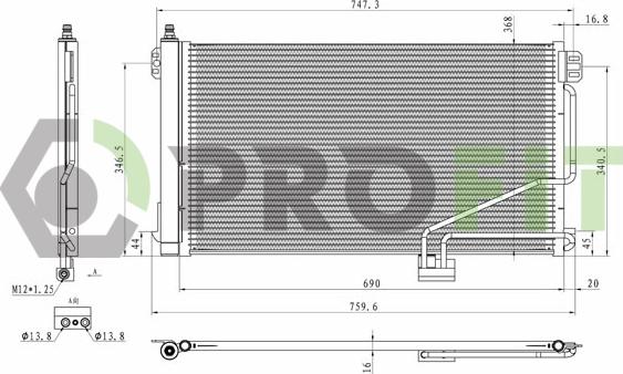 Profit 1770-0301 - Kondenzator, klima-Uređaj www.molydon.hr