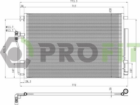 Profit 1770-0312 - Kondenzator, klima-Uređaj www.molydon.hr