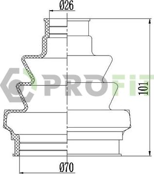 Profit 2810-0021 XLB - Manžeta, Pogonska osovina www.molydon.hr