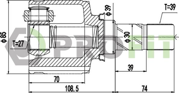 Profit 2810-3054 - Kardan, Pogonska osovina www.molydon.hr