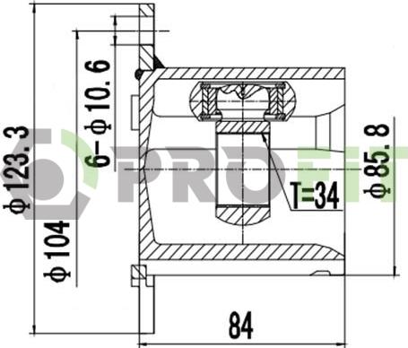 Profit 2810-3051 - Kardan, Pogonska osovina www.molydon.hr