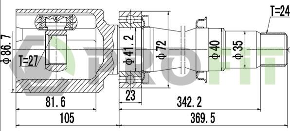 Profit 2810-2044 - Kardan, Pogonska osovina www.molydon.hr