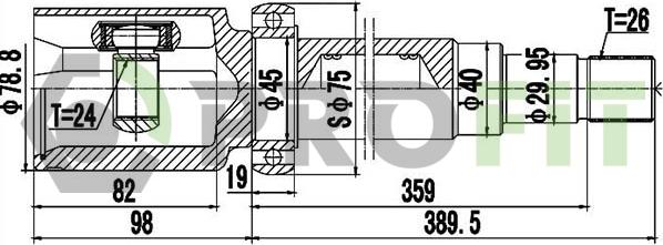 Profit 2810-2055 - Kardan, Pogonska osovina www.molydon.hr