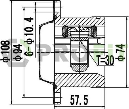 Profit 2810-2050 - Kardan, Pogonska osovina www.molydon.hr