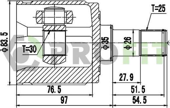 Profit 2810-2062 - Kardan, Pogonska osovina www.molydon.hr