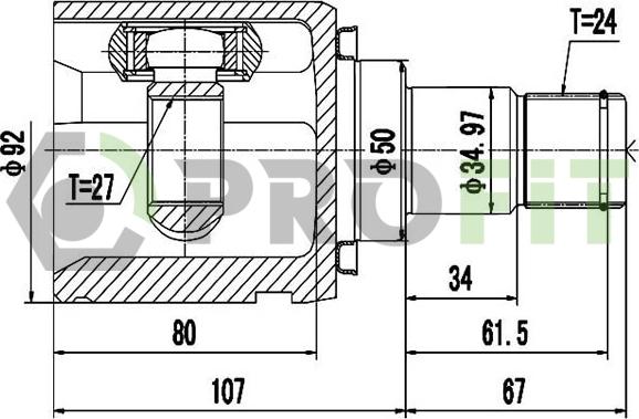 Profit 2810-2089 - Kardan, Pogonska osovina www.molydon.hr