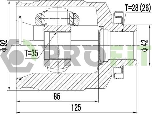 Profit 2810-2038 - Kardan, Pogonska osovina www.molydon.hr