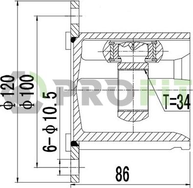 Profit 2810-2032 - Kardan, Pogonska osovina www.molydon.hr